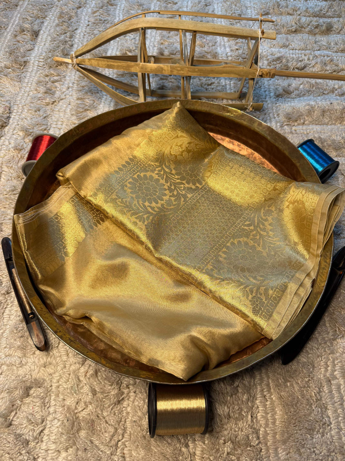 Eccentric zari weave Softsilk Banarasi Saree