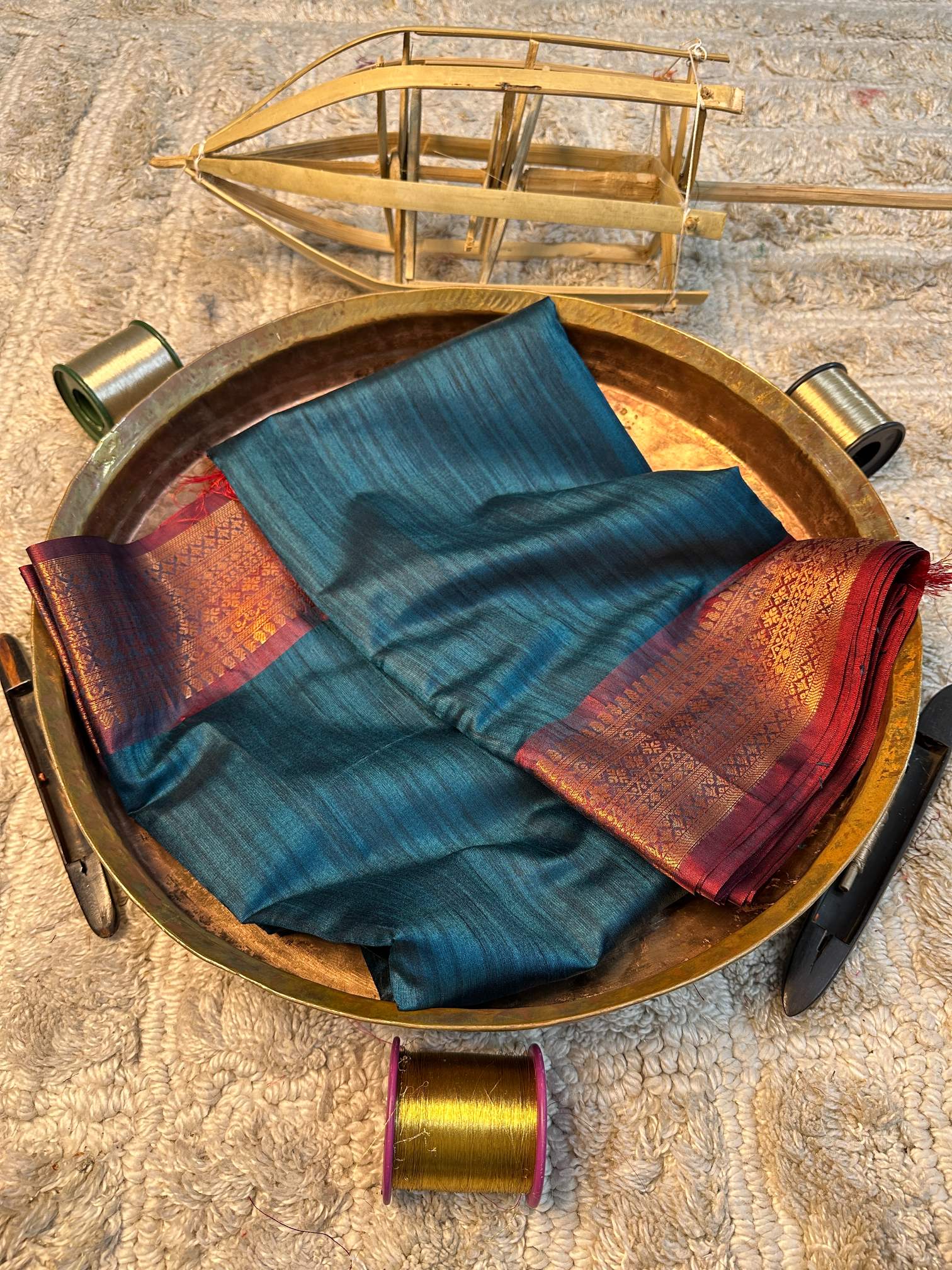 Soft Cotton Silk Rtique Zari Banarasi Saree