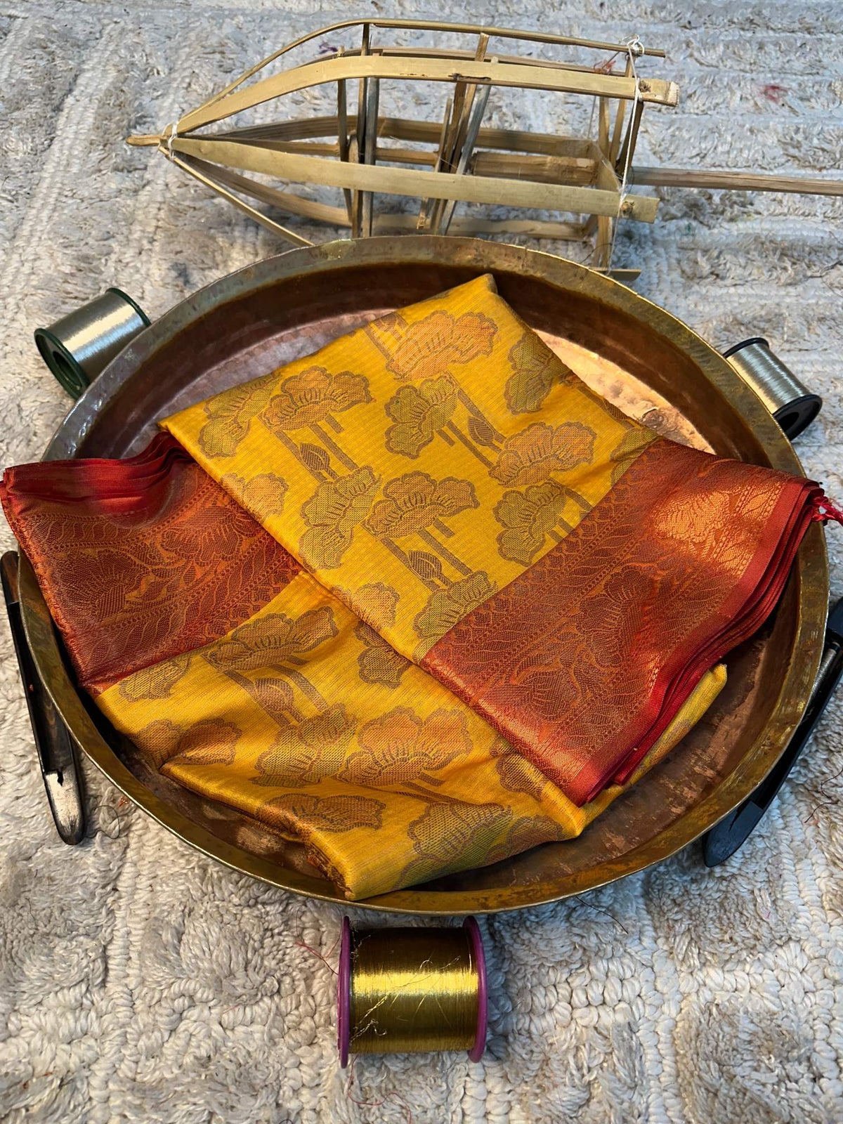 Soft Cotton Silk Rtique Zari Banarasi Saree