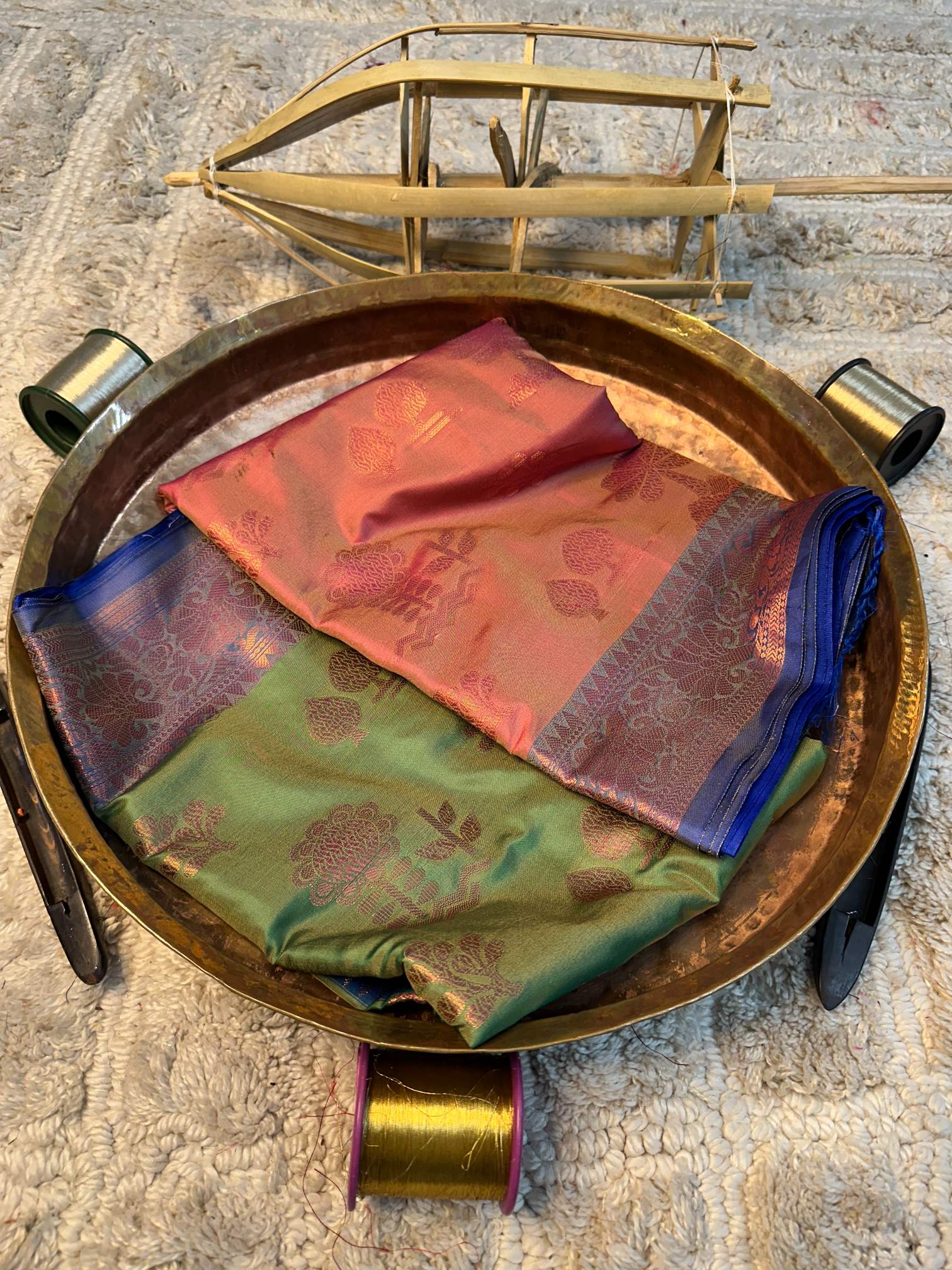 Soft Cotton Silk Rtique Zari Banarasi Saree
