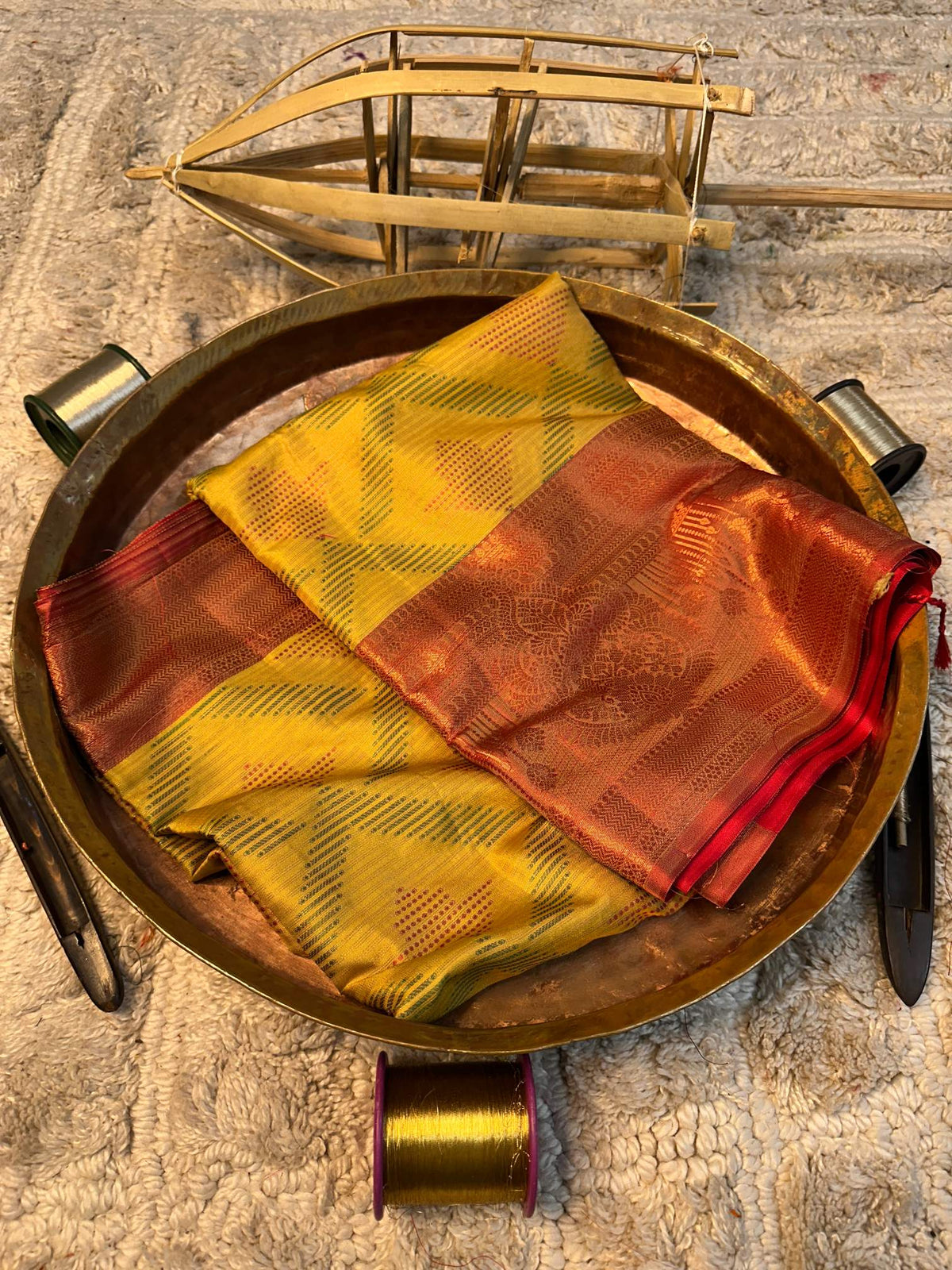 Soft Cotton Silk Rtique Zari Banarasi Saree