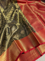 Kathan Tissue Silk Zari Jacquard Banarasi Saree