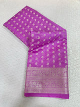 Lavender Georgette Banarasi Saree