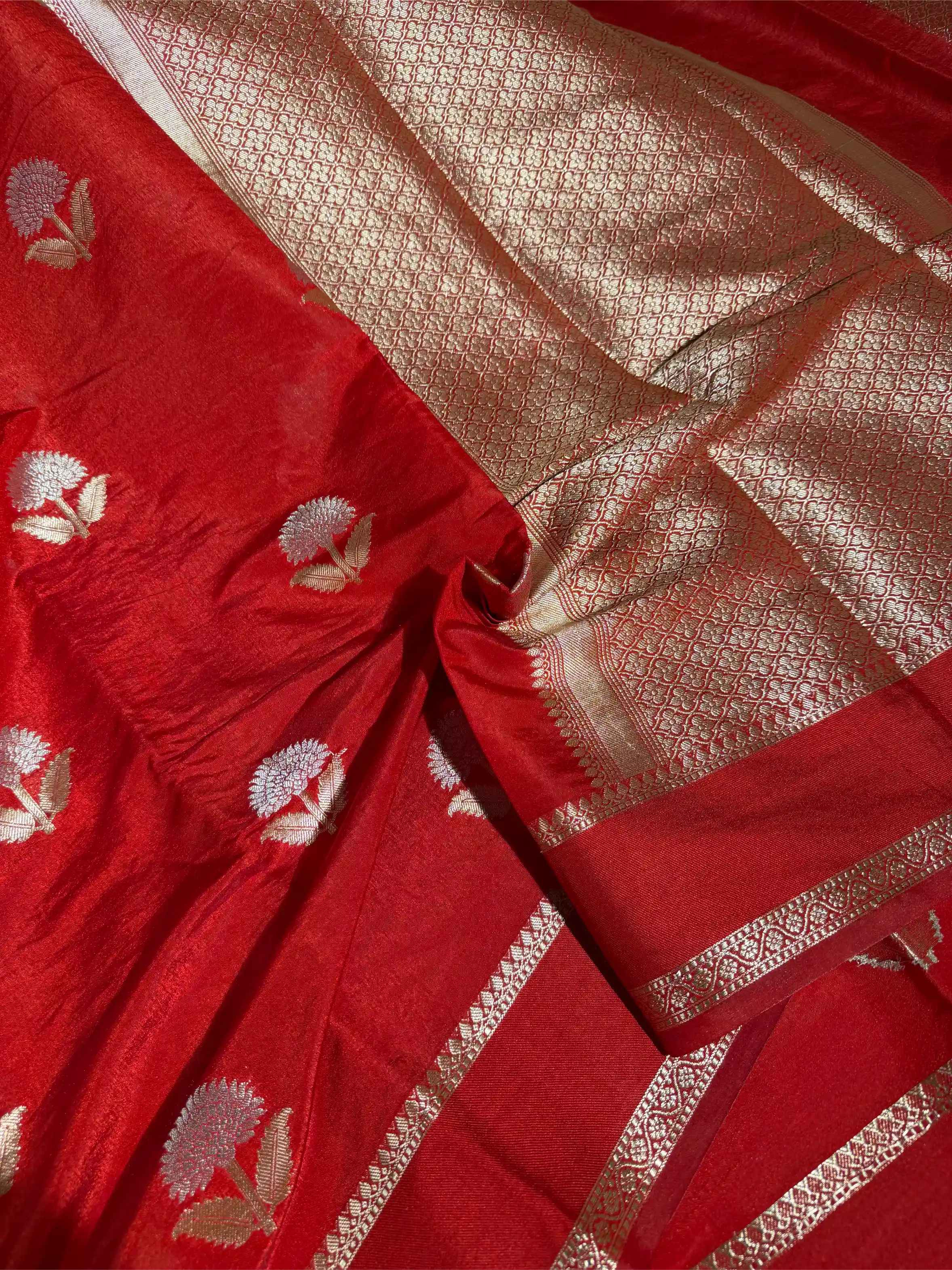 Light Maroon Chinia Silk Heritage Banarasi Saree