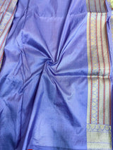 Light Lavender Meenakari Brocade Katan Silk Saree