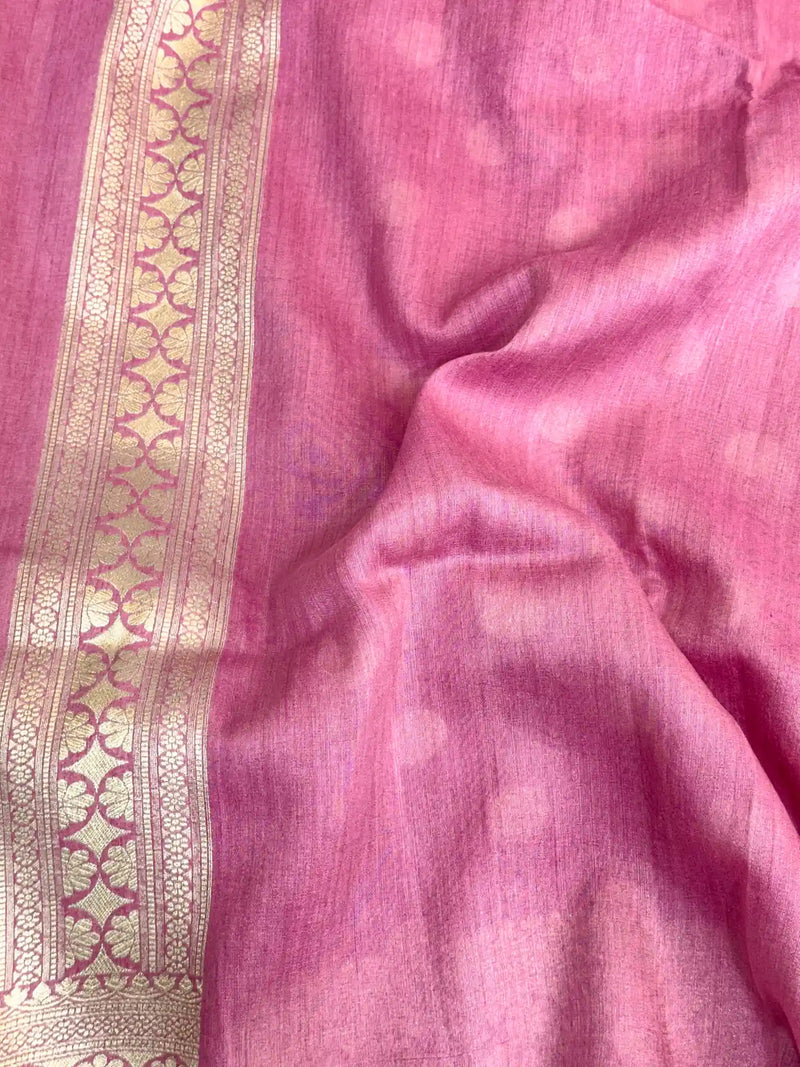 Light Lavender Shade Pure Munga Silk Saree