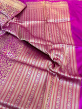 Light Purple Meenakari Brocade Katan Silk Saree