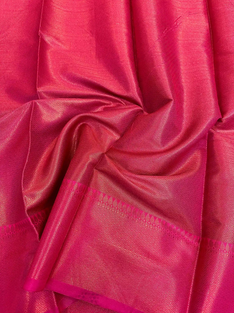 Light Tussar Cotton Brocade Embossed Banarasi Saree