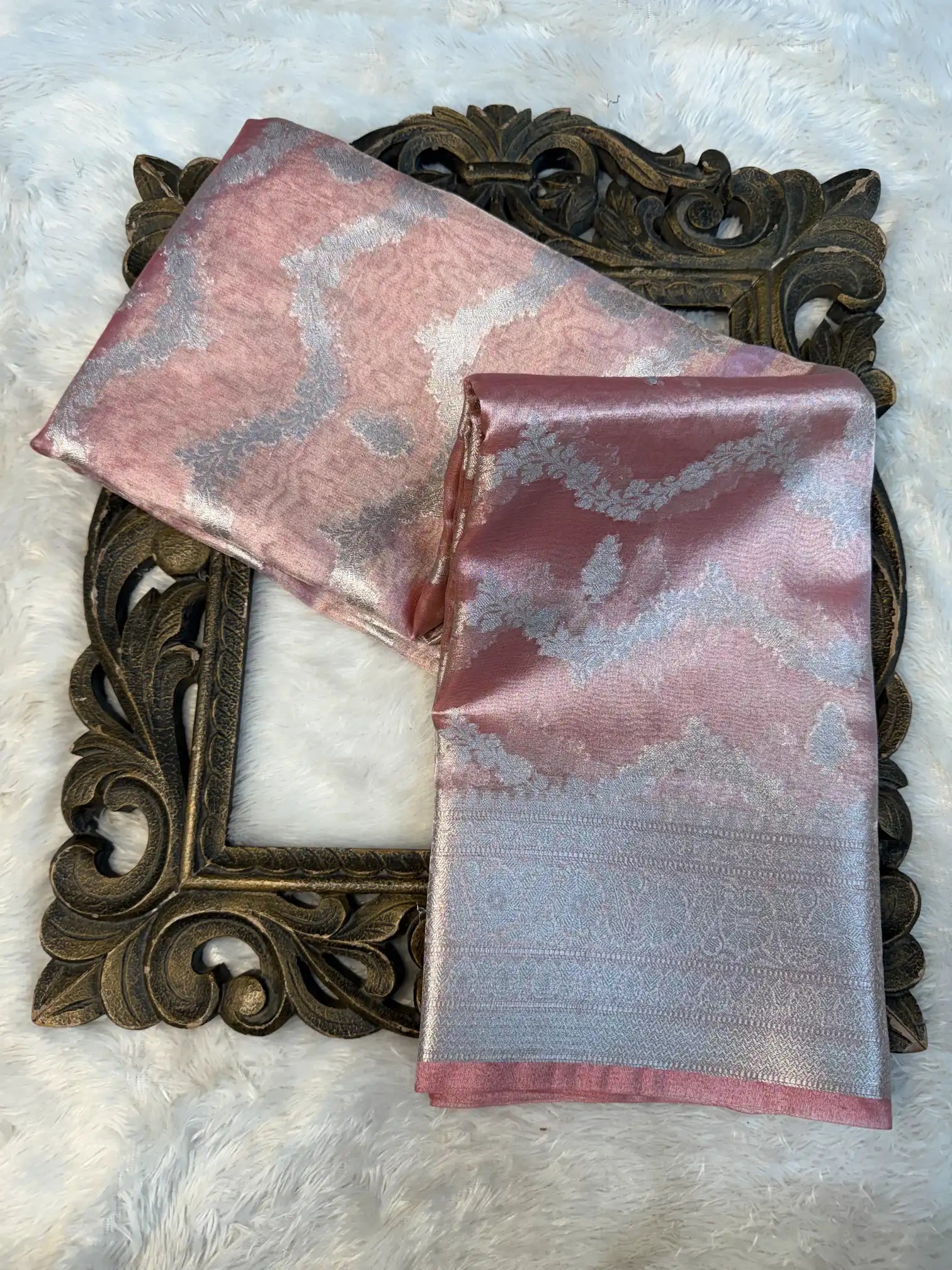 Contemporary Weave Kora Tissue Silk Banarasi Saree