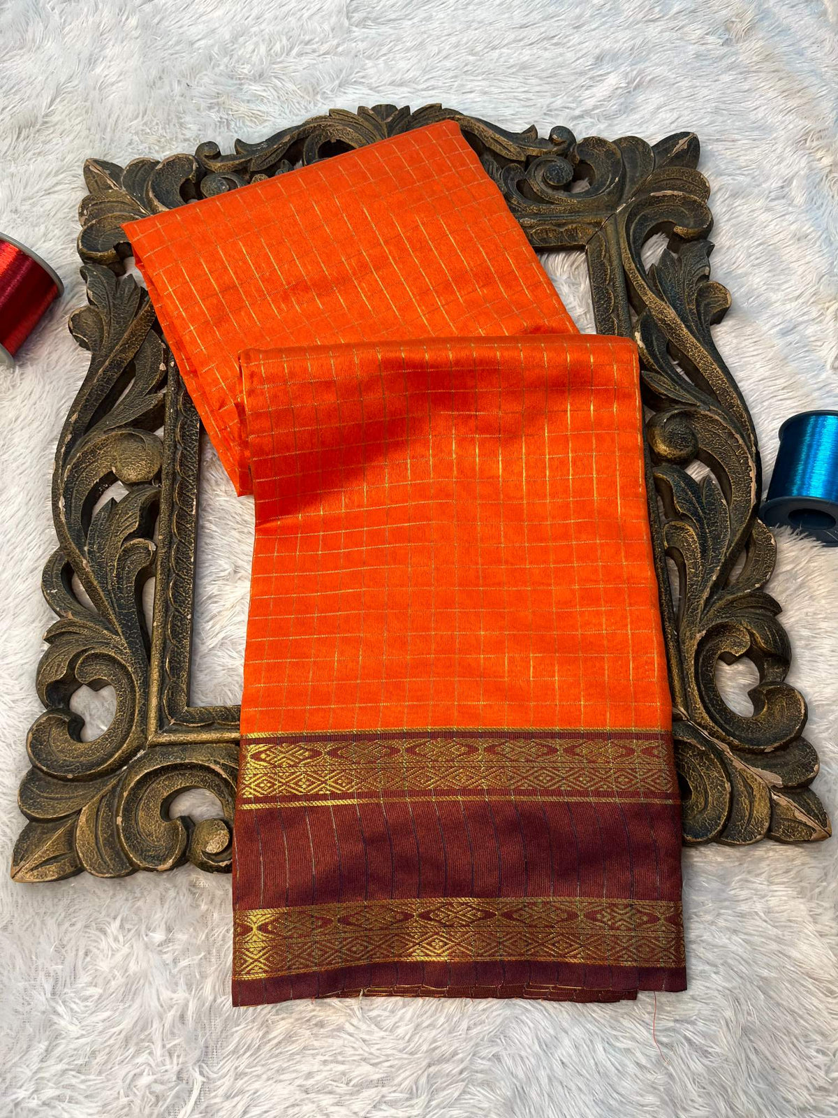 Soft Cotton Silk Rtique Zari Banarasi Saree