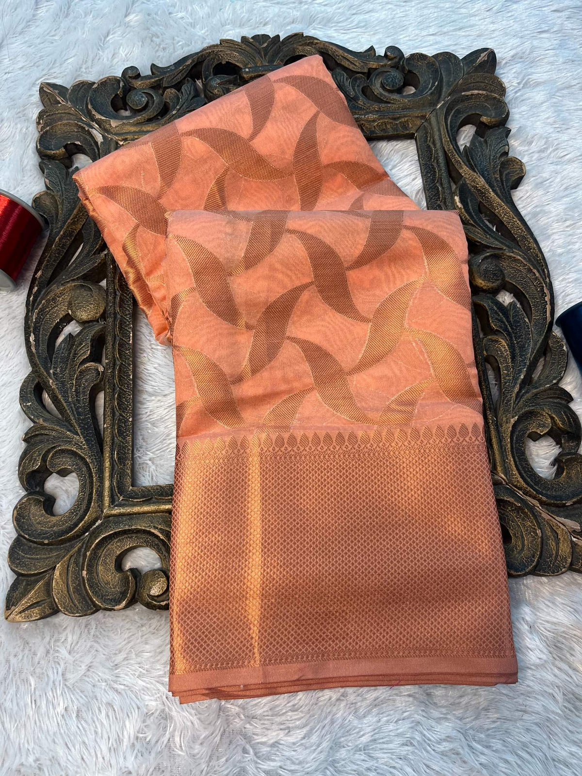 Soft Cotton Silk Rtique Zari Banarasi Saree