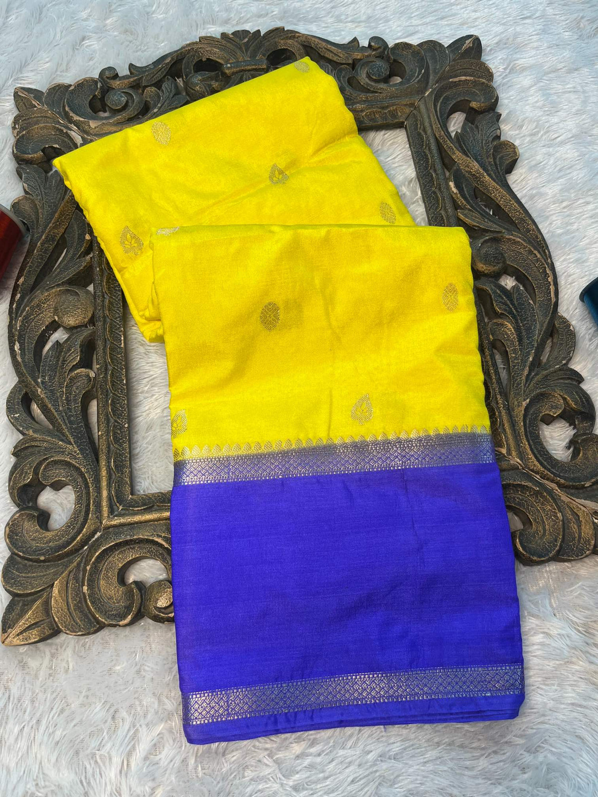 Soft Cotton Silk Rtique Zari Banarasi Saree