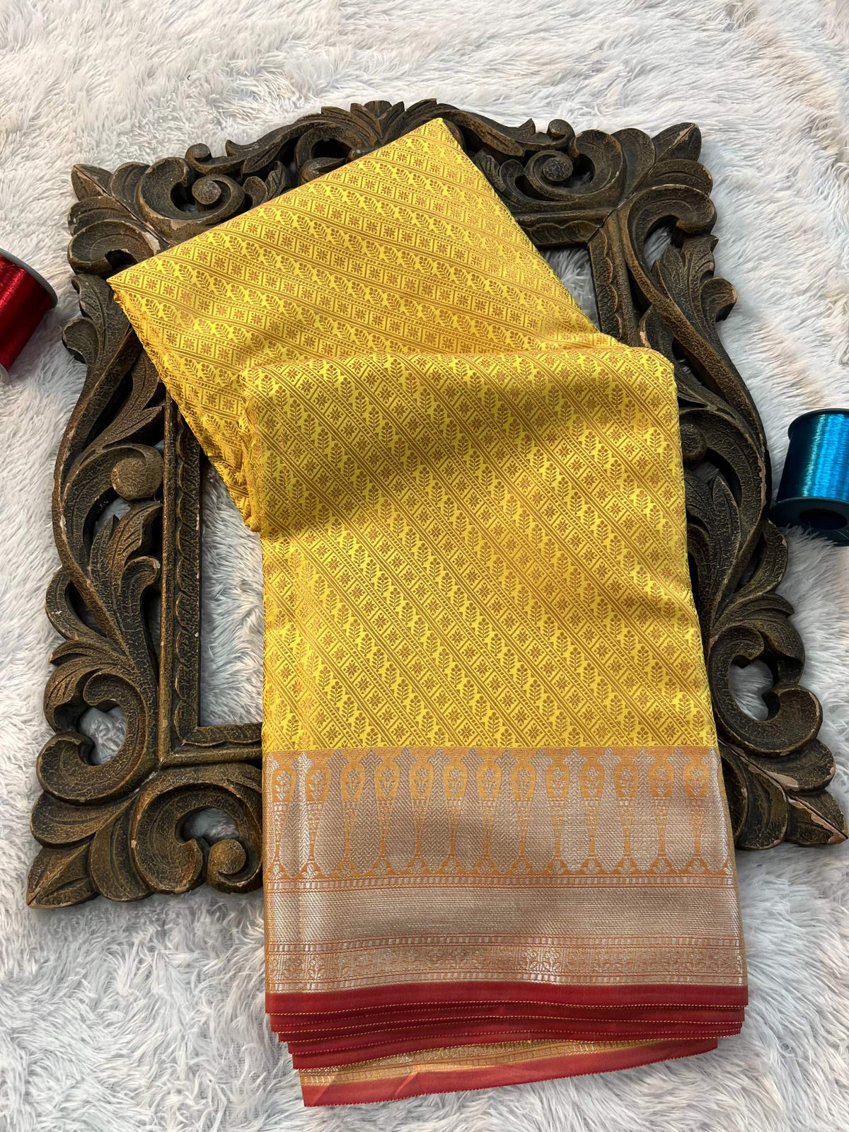 Soft Cotton Silk Rtique Zari Banarasi Saree