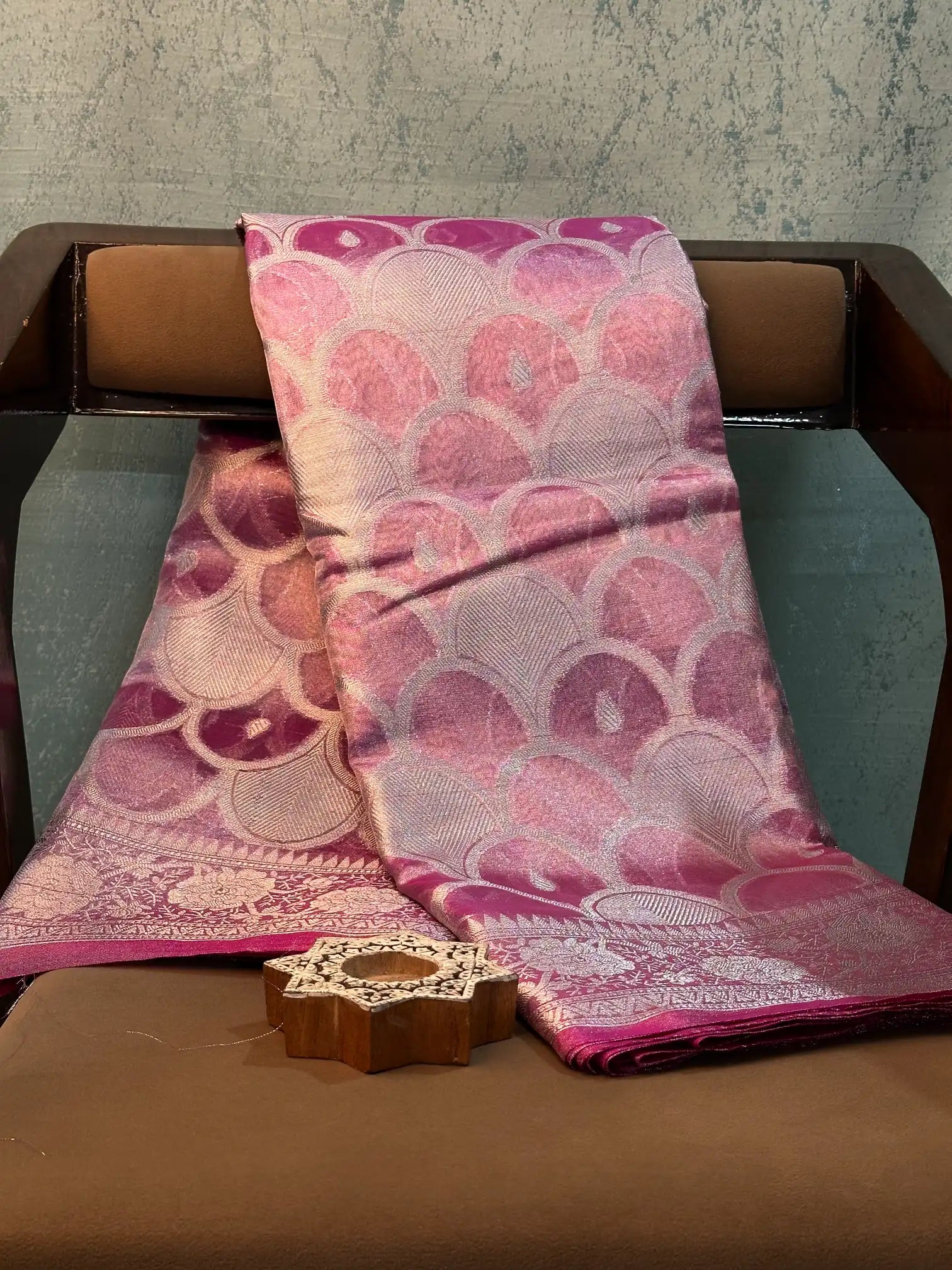 Contemporary Weave Kora Tissue silk Banarasi Saree