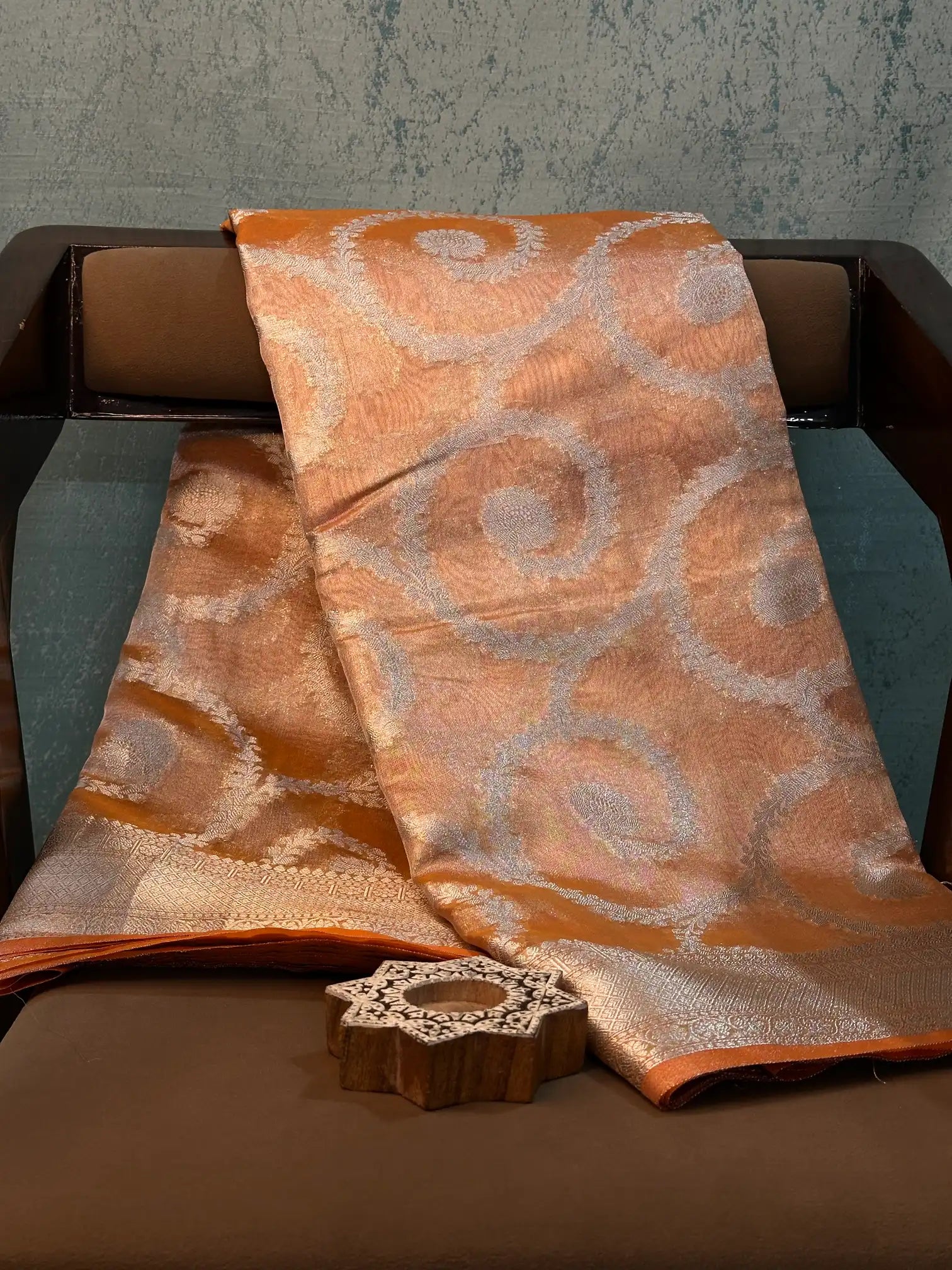 Contemporary Weave Kora Tissue silk Banarasi Saree