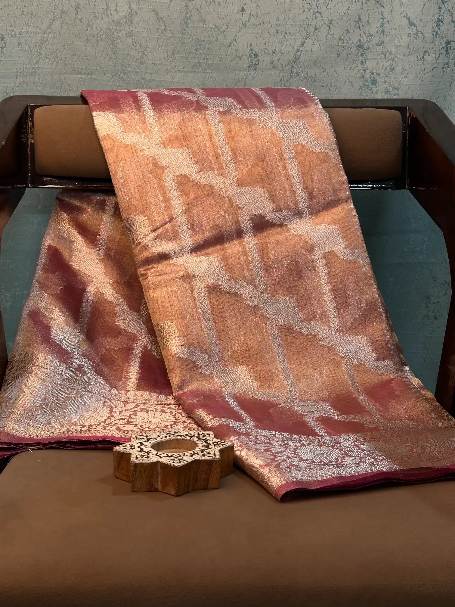 Contemporary Weave Kora Tissue silk Banarasi Saree