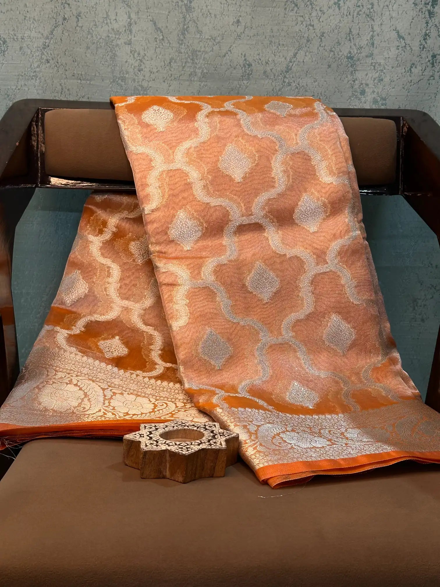 Contemporary Weave Kora Tissue silk Banarasi Saree