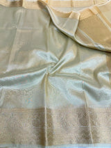 Malaika Arora Inspired Golden Tissue Silk Saree
