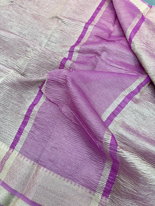 Manish Malhotra Inspired Pink Banarasi Border Saree