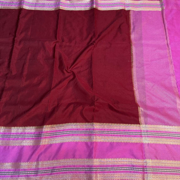 Maroon Warm Silk Banarasi Saree