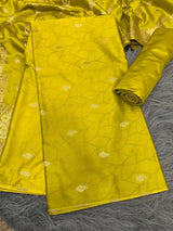 Mehendi Green Premium Mashru Katan Banarasi Suit