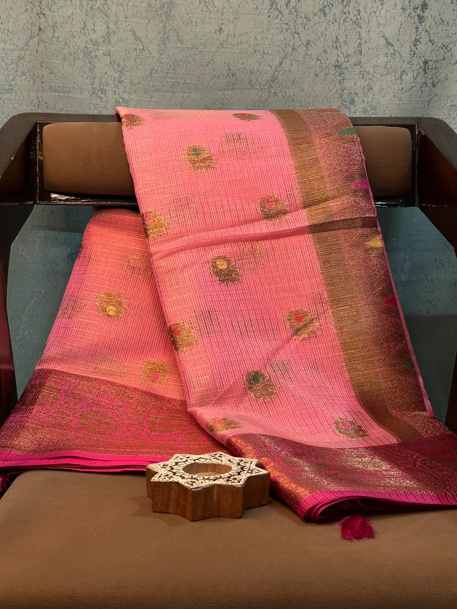 Jacquard weave soft beautiful Banarasi saree