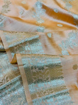 Multicoloured Pure Chiniya Silk Banarasi Saree