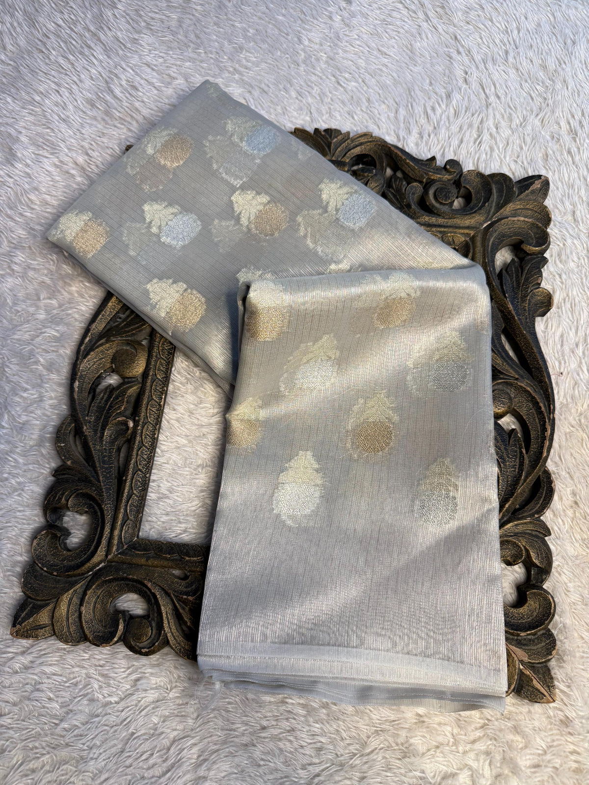 Eccentric zari weave Softsilk Banarasi Saree