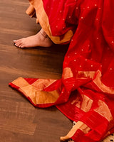 Nayanthara Ma'am Inspired Softsilk Banarasi Saree