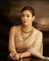 Nayanthara Maam Inspired Kanjeevaram Tissue Saree