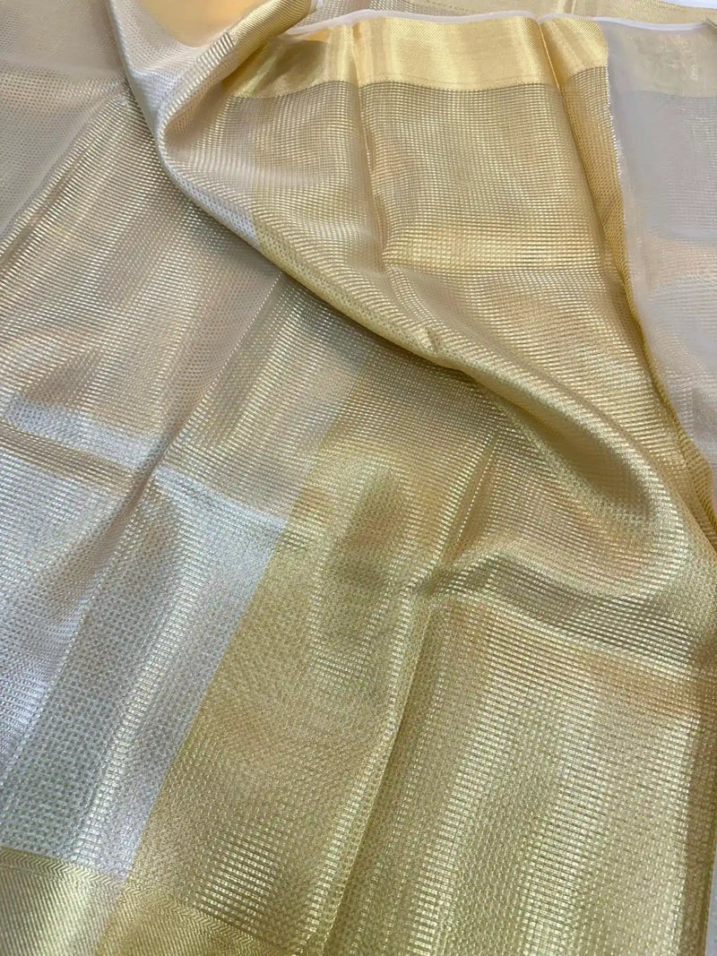 Nayanthara Maam Inspired Kanjeevaram Tissue Saree