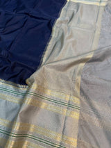 Nevy Blue Warm Silk Banarasi Saree