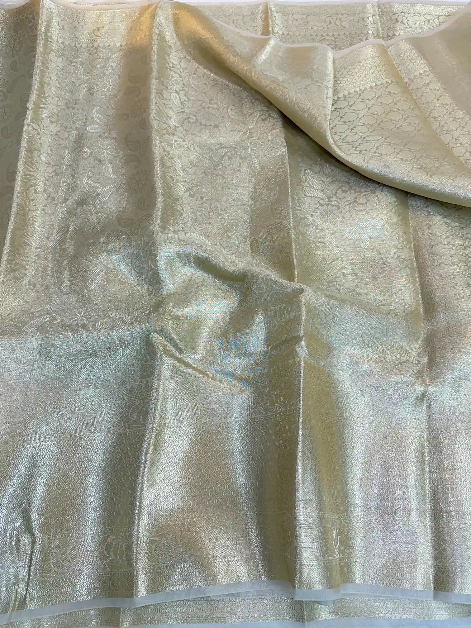 Nita Ambani Ma’am Inspired Glass Tissue Silk Saree