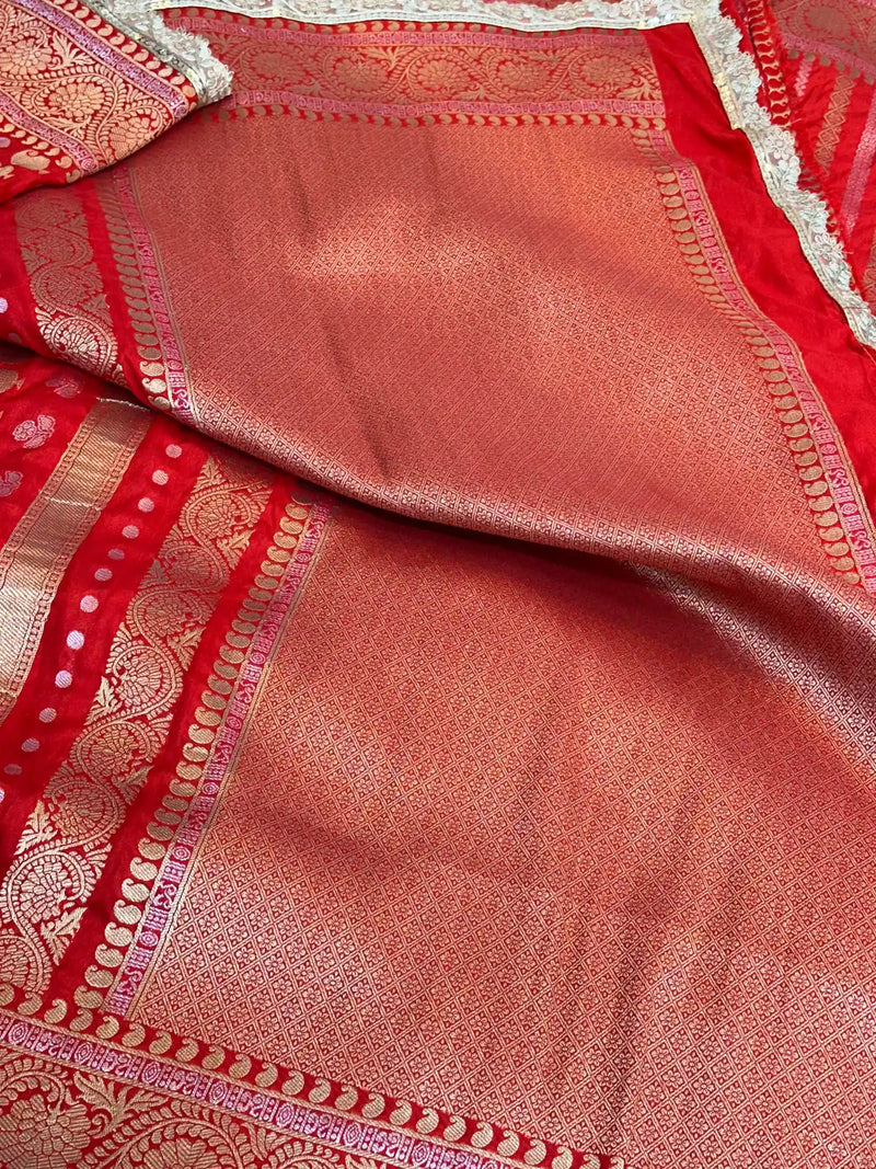 Nita Ambani Ma’am Inspired Red Saree