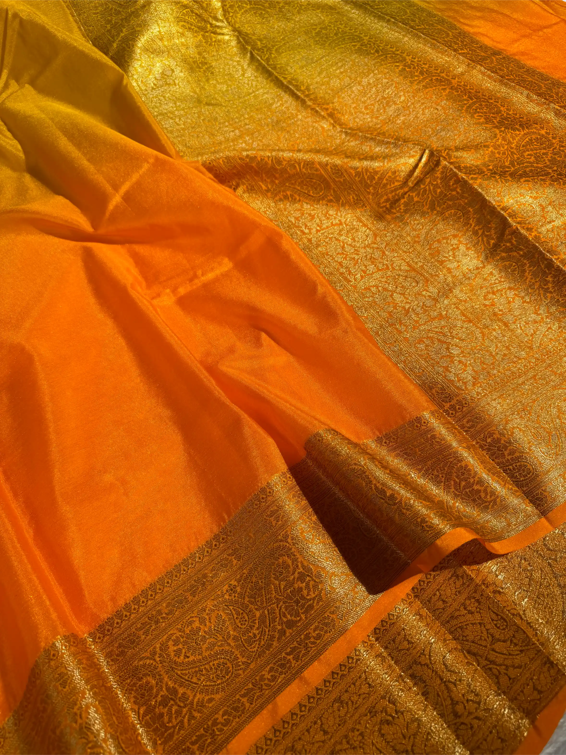 Ombré Dyed Warm Silk Traditional Banarasi Saree