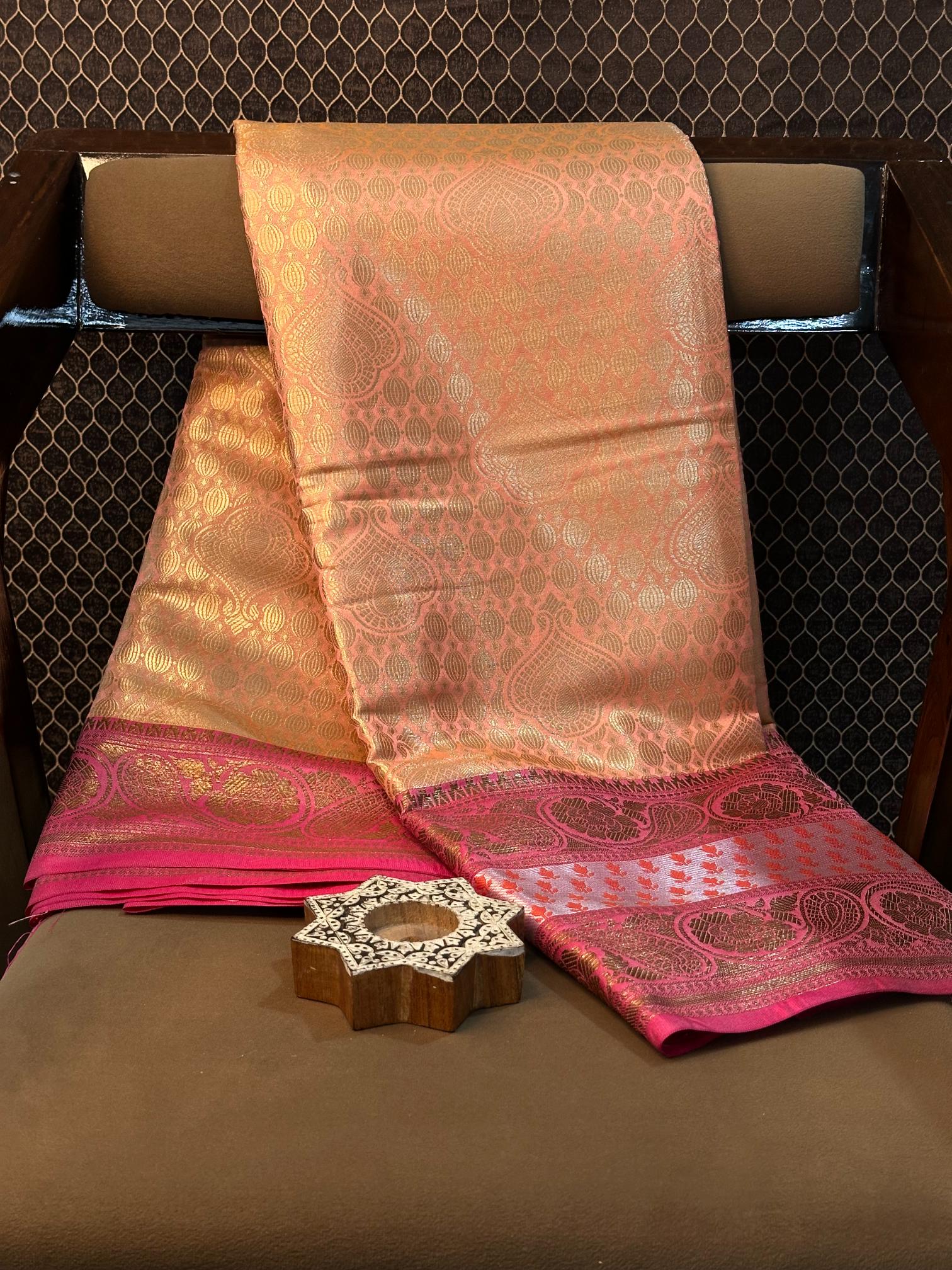 Eccentric zari weave Softsilk Banarasi saree