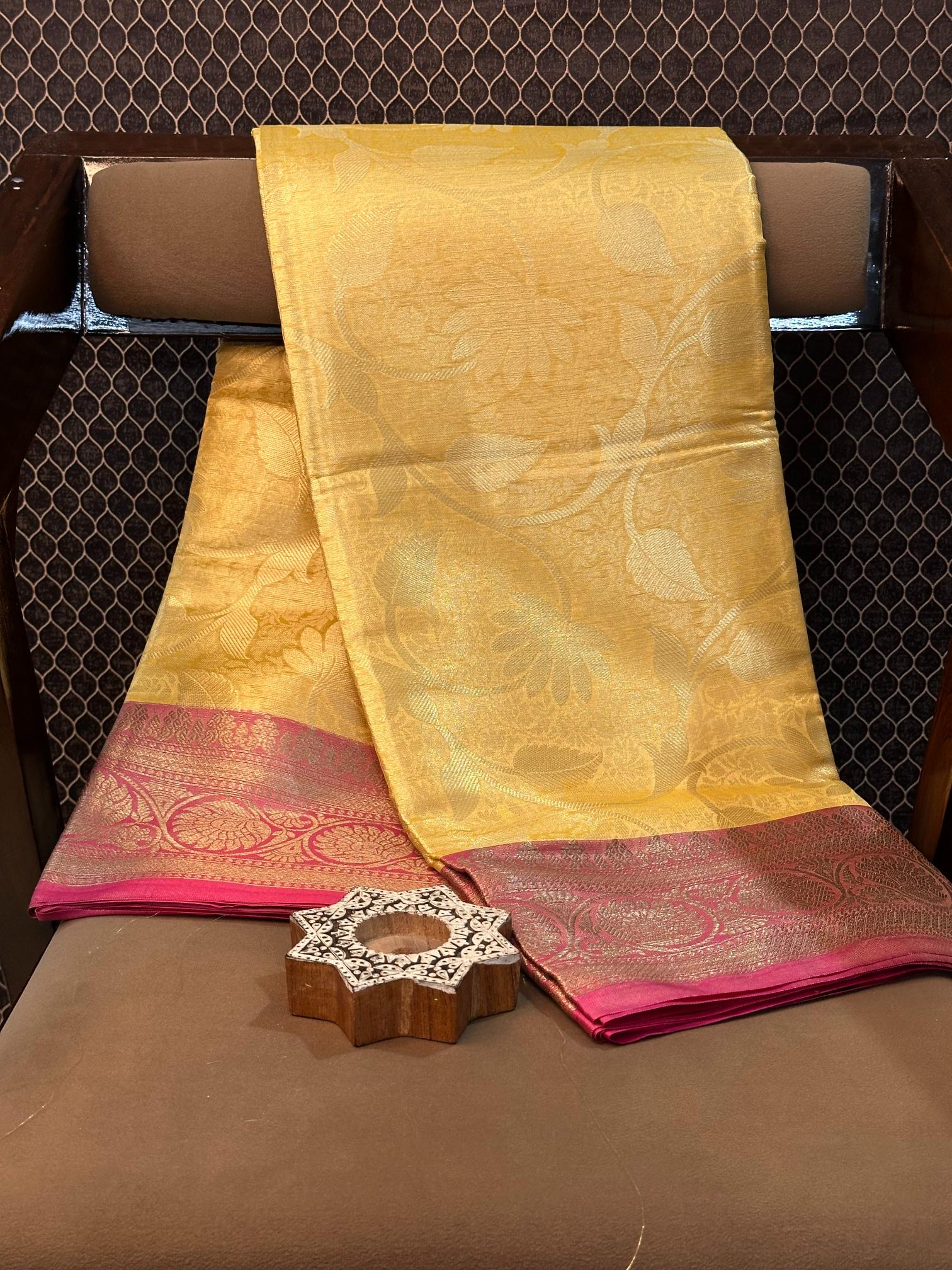 Eccentric Zari Weave Softsilk Heritage Banarasi Saree
