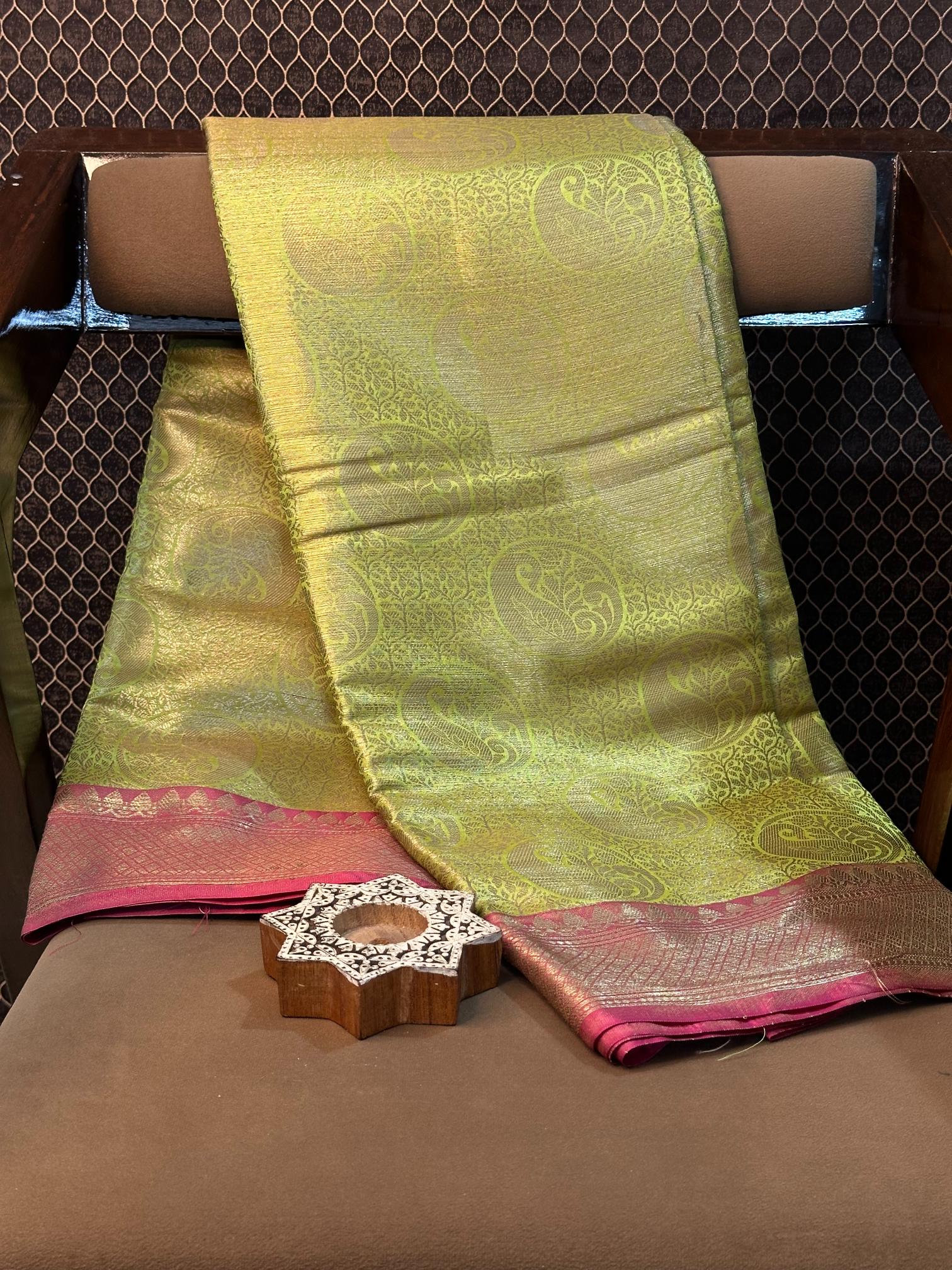 Eccentric Zari Weave Softsilk Heritage Banarasi Saree