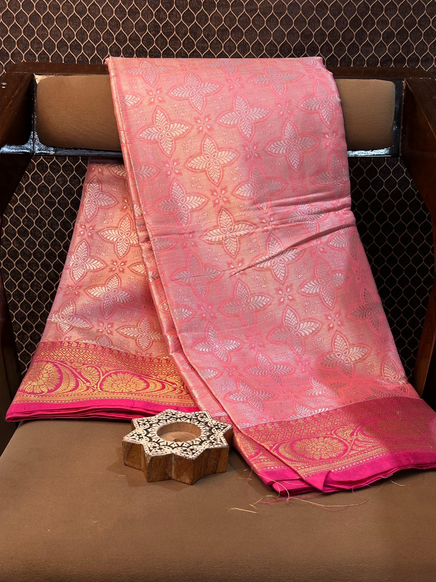 Eccentric zari weave Softsilk Banarasi saree
