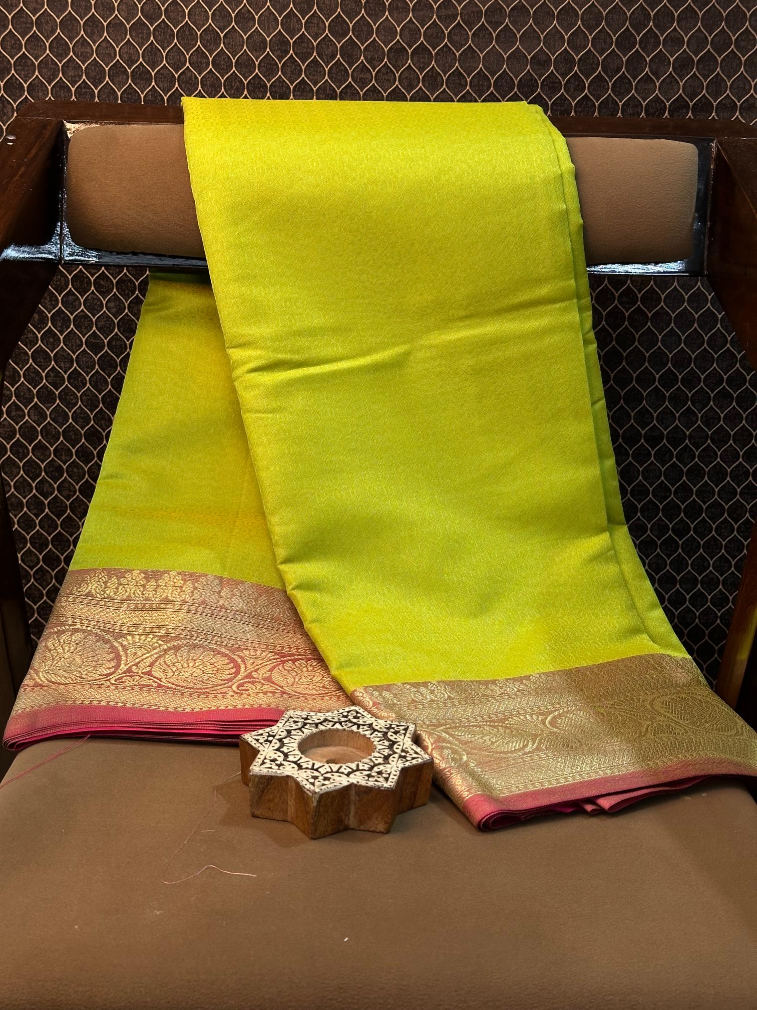 Eccentric zari weave Softsilk Banarasi saree