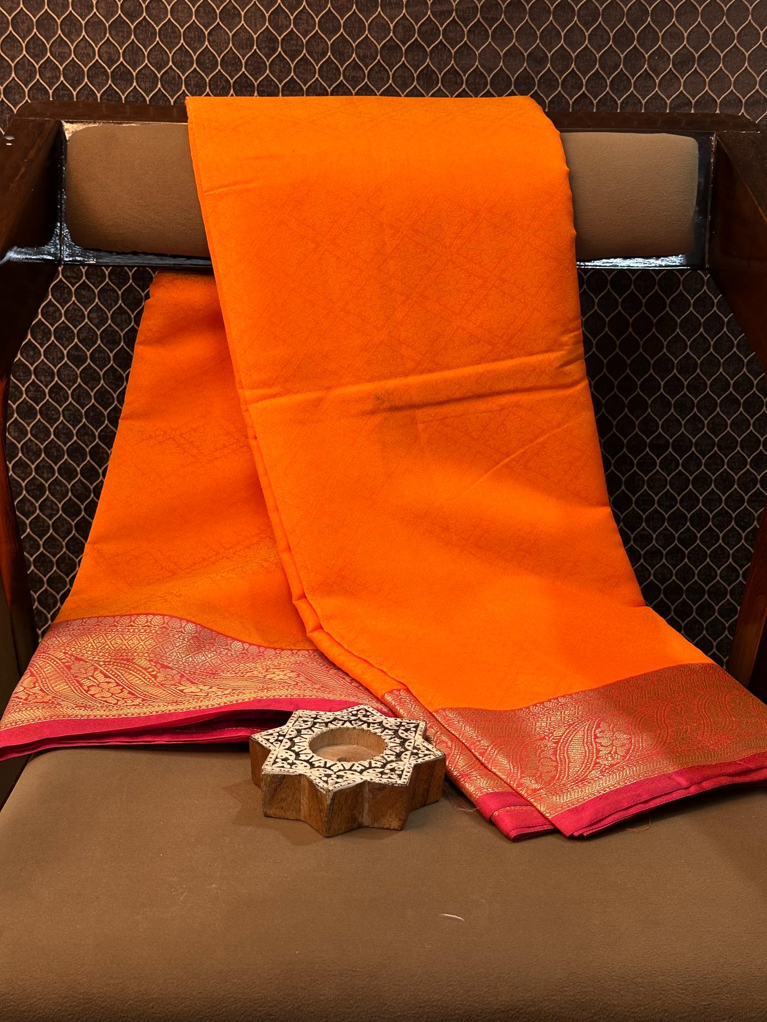 Eccentric zari weave Softsilk Banarasi saree