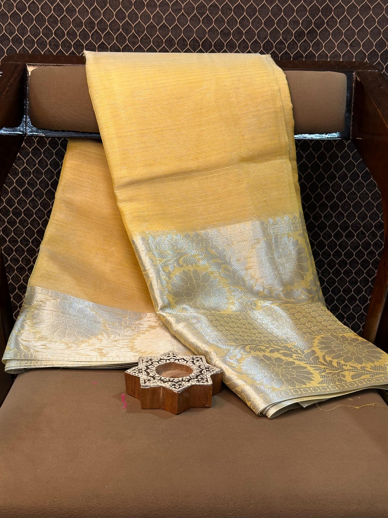 Eccentric zari weave Softsilk Banarasi saree