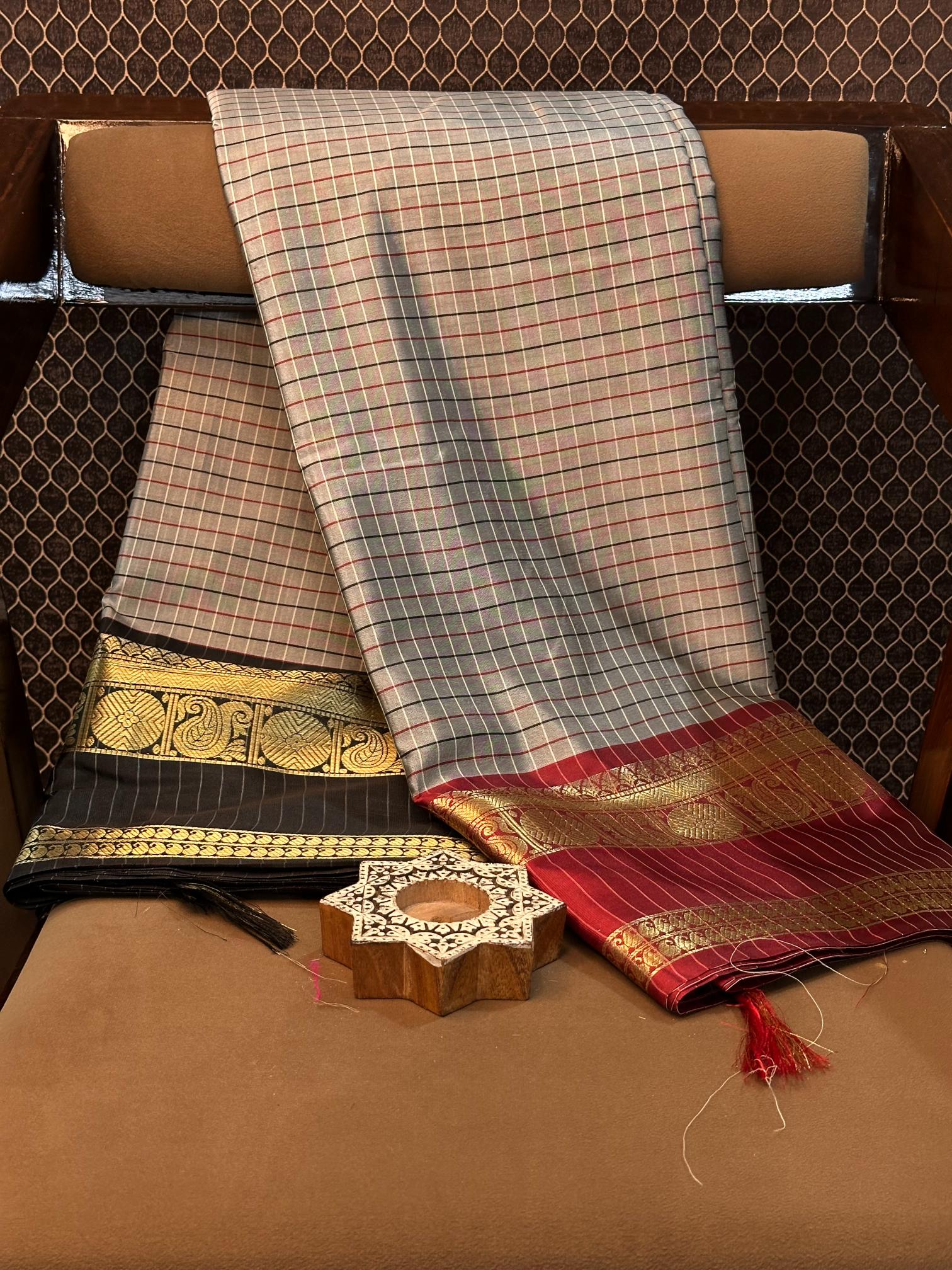 Eccentric zari weave Softsilk Banarasi saree