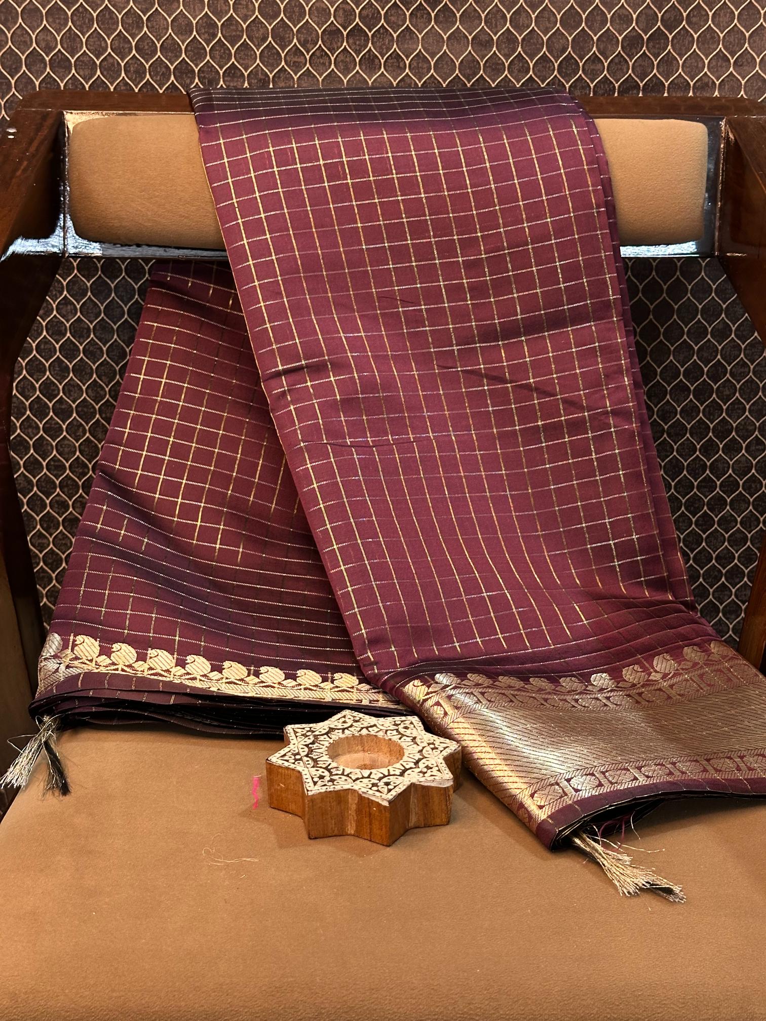 Eccentric zari weave Softsilk Banarasi saree