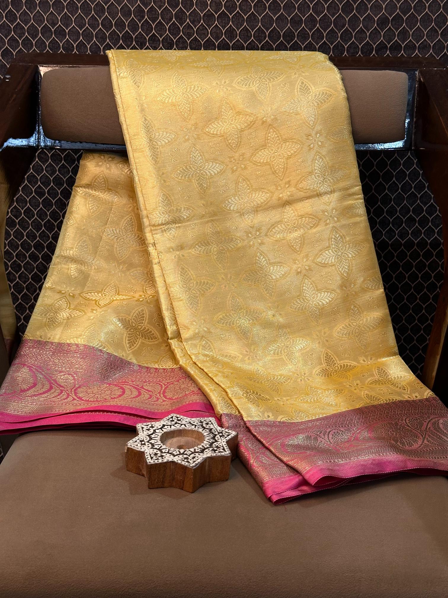 Eccentric zari weave Softsilk Banarasi saree