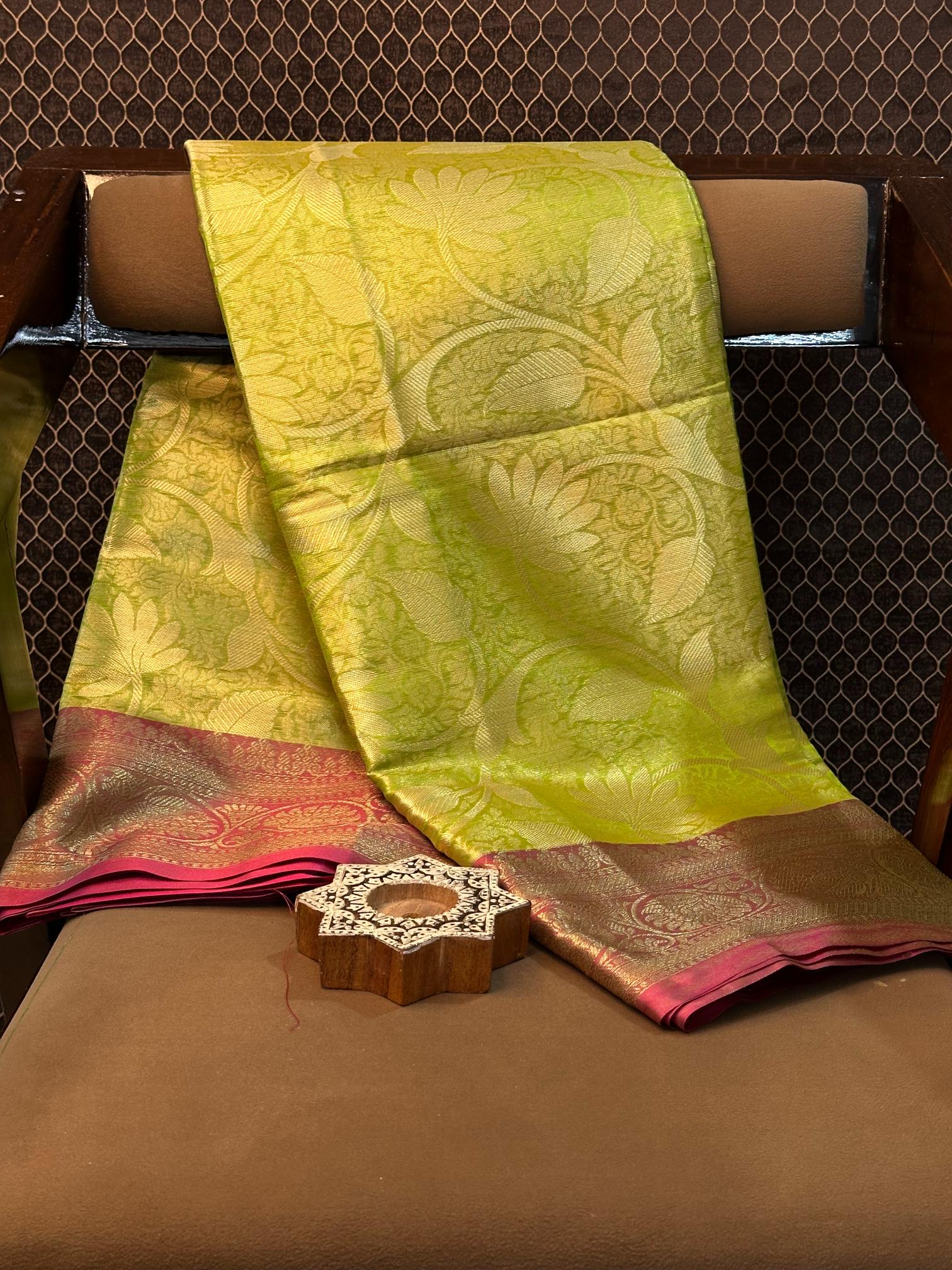 Eccentric Zari Weave Softsilk Heritage Banarasi Saree