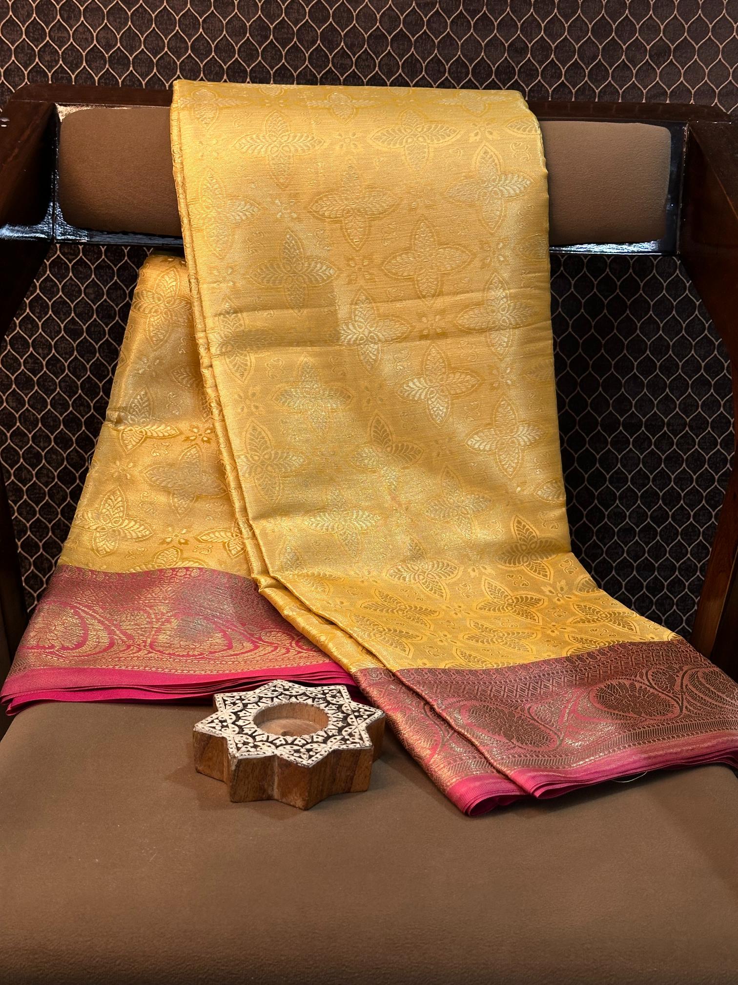 Eccentric zari weave Softsilk Banarasi saree