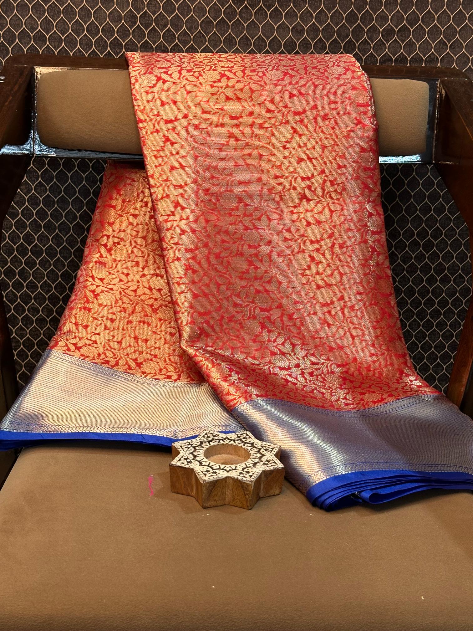 Eccentric zari weave Softsilk Banarasi saree