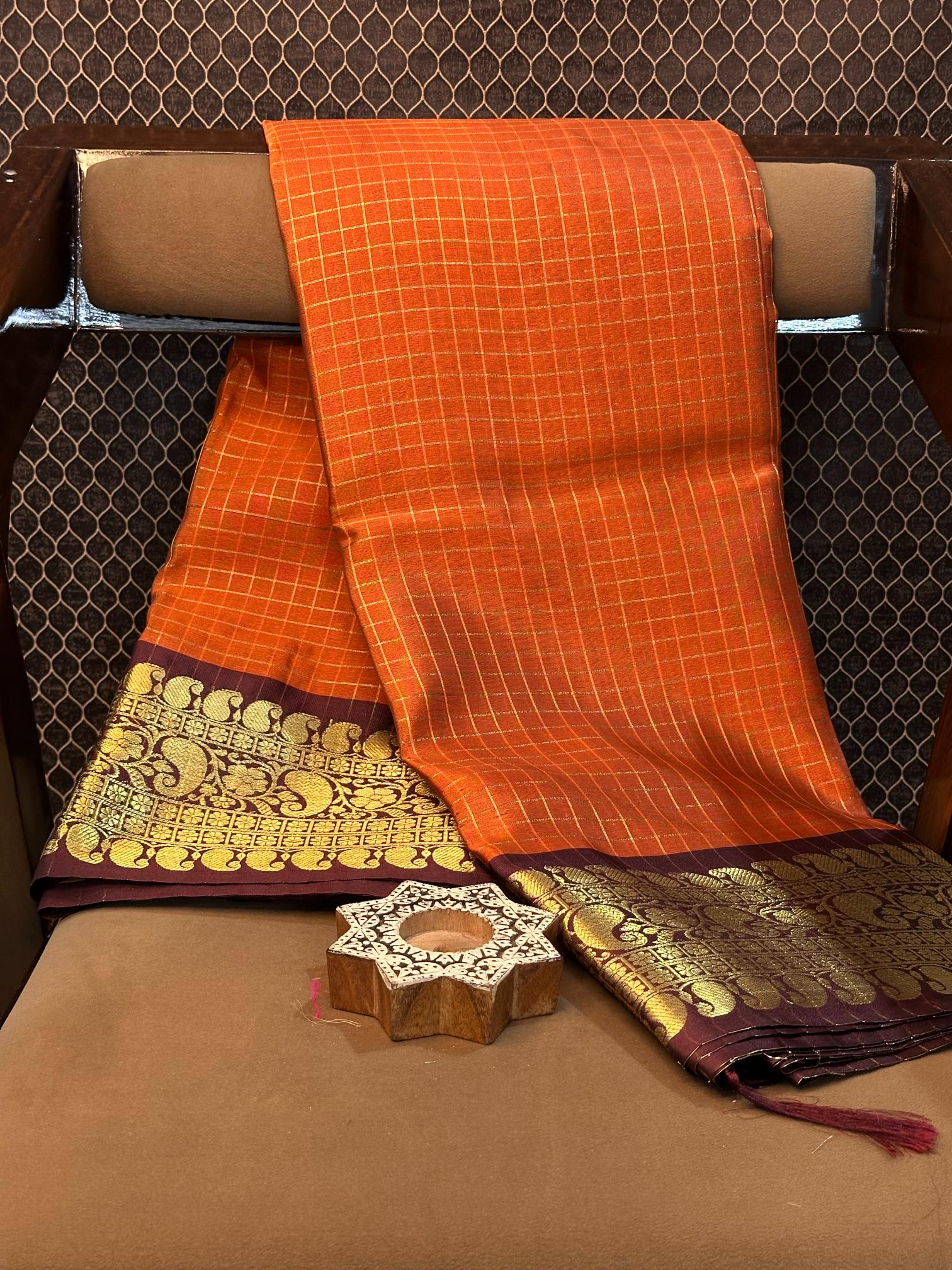 Eccentric zari weave Softsilk Banarasi saree