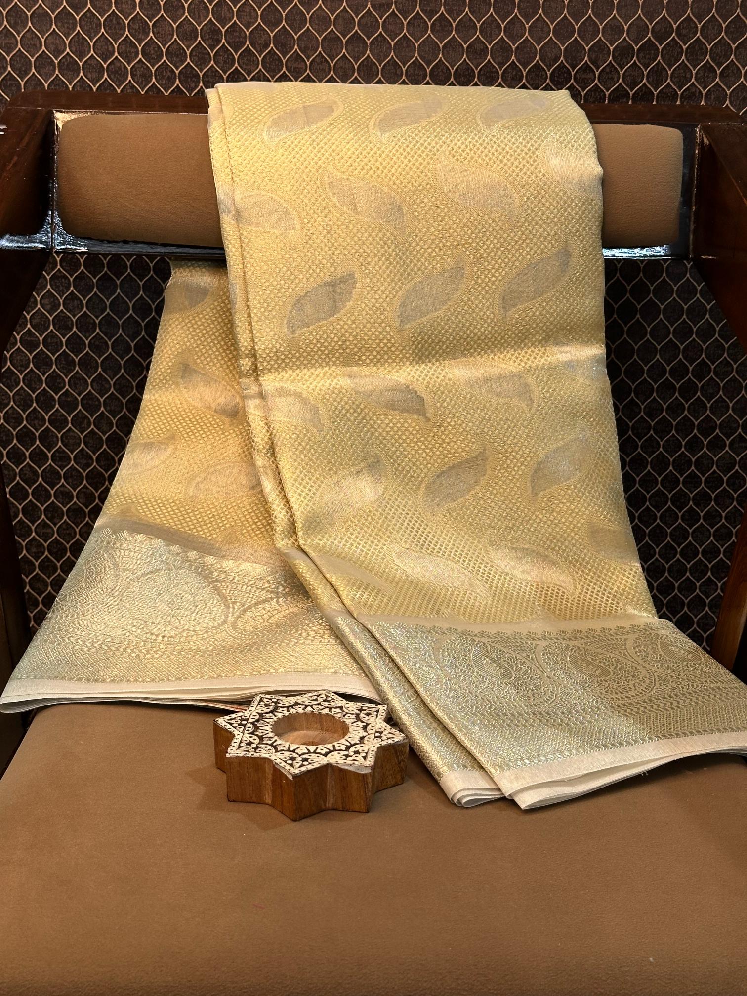Eccentric zari weave Softsilk Banarasi saree